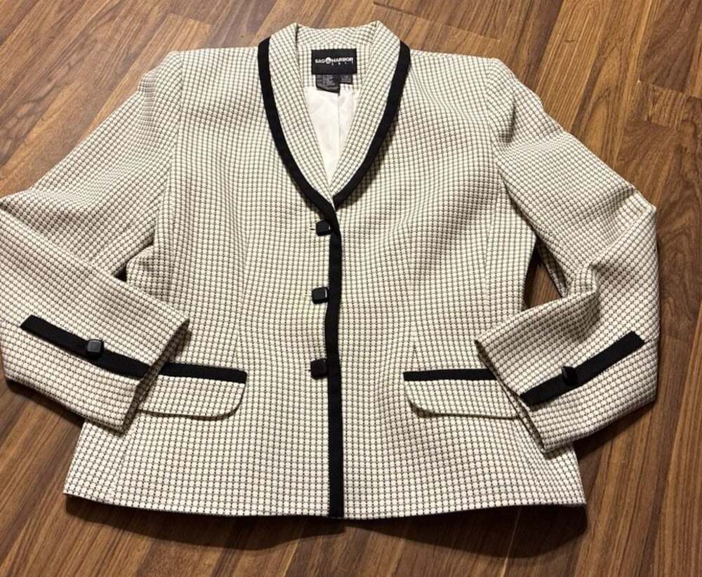 Sag Harbor Suit Women's Framing-Trim Button-Front Blazer, Regular & Petite - ,